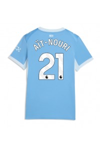 Manchester City Rayan Ait-Nouri #21 Fotballdrakt Hjemme Klær Dame 2026-27 Korte ermer
